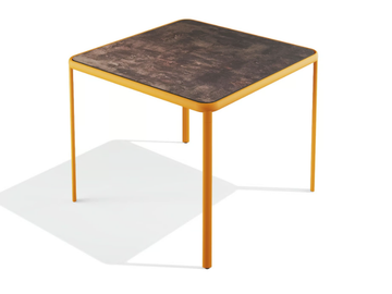 MELIK - Powder coated steel table with HPL top by BABEL D - view 2